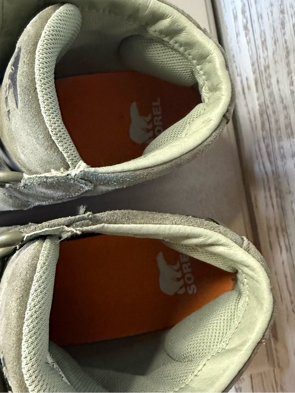 Out N About Wedge [Stone Green/Sea Salt] Ribbon laces size 6.5 like new!! - Picture 7 of 8